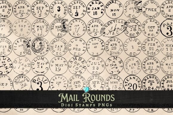 Download Mail Rounds Digi Stamps Transparent PNG - Mail Collection