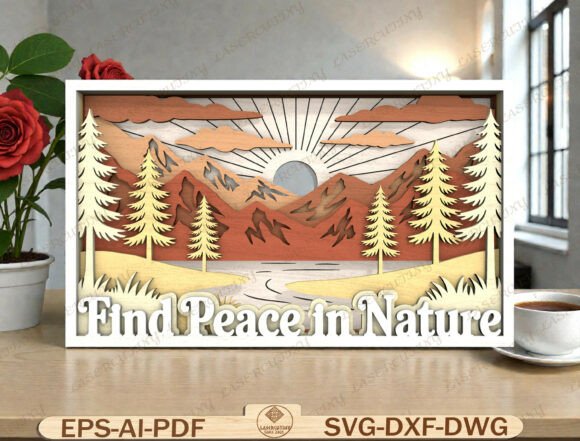 Download Forest Landscape Laser Cut File - Landscape Collection