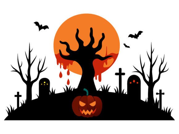 Download Halloween Landscape Horror Elements SVG - Landscape Collection