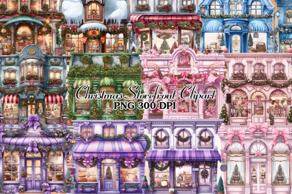 Download Christmas Storefront Sublimation Clipart - Storefront Collection