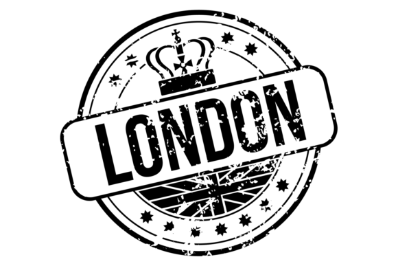 Download London Air Mail Stamp. Grunge Retro Labe - Mail Collection