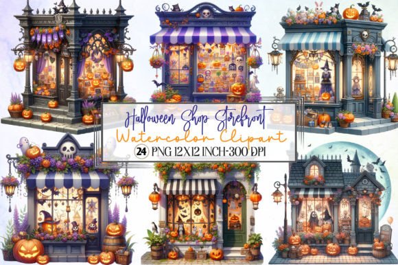 Download Halloween Shop Storefront Clipart - Storefront Collection