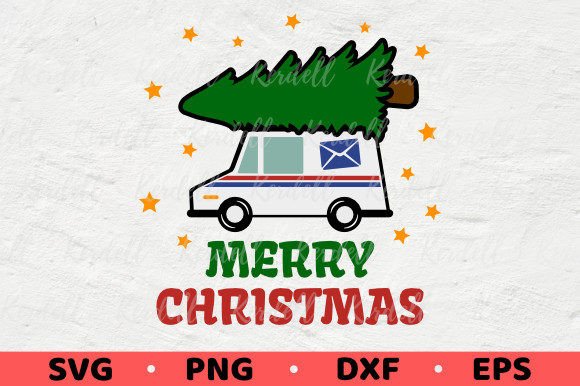 Download Postal Worker Mail Truck Christmas Tree - Mail Collection