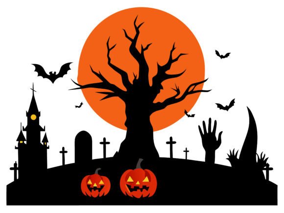 Download Halloween Landscape Horror Elements SVG - Landscape Collection