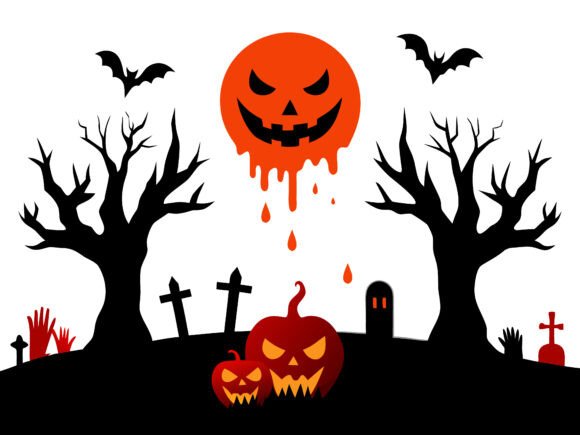 Download Halloween Landscape Horror Elements SVG - Landscape Collection