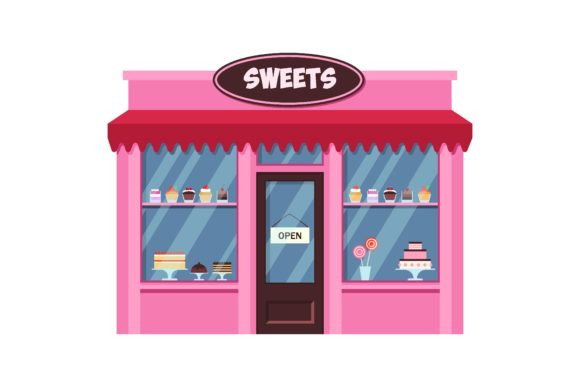 Download Various Storefront. Traditional Shop Bui - Storefront Collection