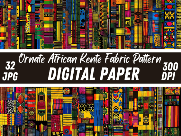 Download Ornate African Kente Fabric Pattern - Premium Resources