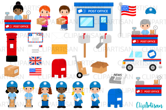 Download Post Office Clip Art, Mail Carrier - Mail Collection