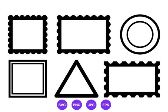 Download Mail Stamp Shapes Vector - Mail Collection