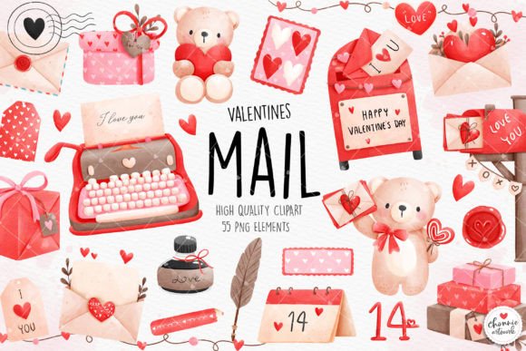 Download Valentines Mail Clipart, Valentine's Day - Mail Collection