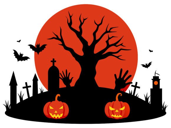 Download Halloween Landscape Horror Elements SVG - Landscape Collection